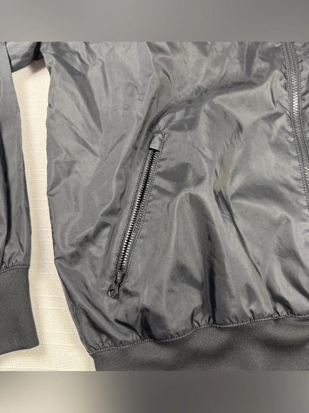Nike Windrunner Full Zip Hooded Jacket Black Men's Size Small